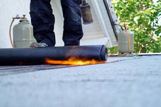 roofing felt. roofer working. roofer working tool. waterproofing